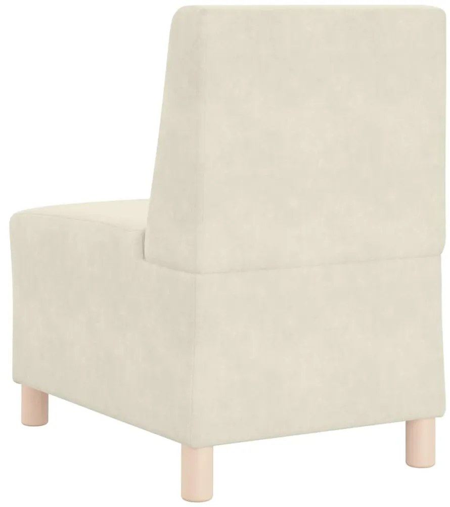 Cadeiras de Sofá 2 pcs Creme 55 x 74 x 82 cm Veludo
