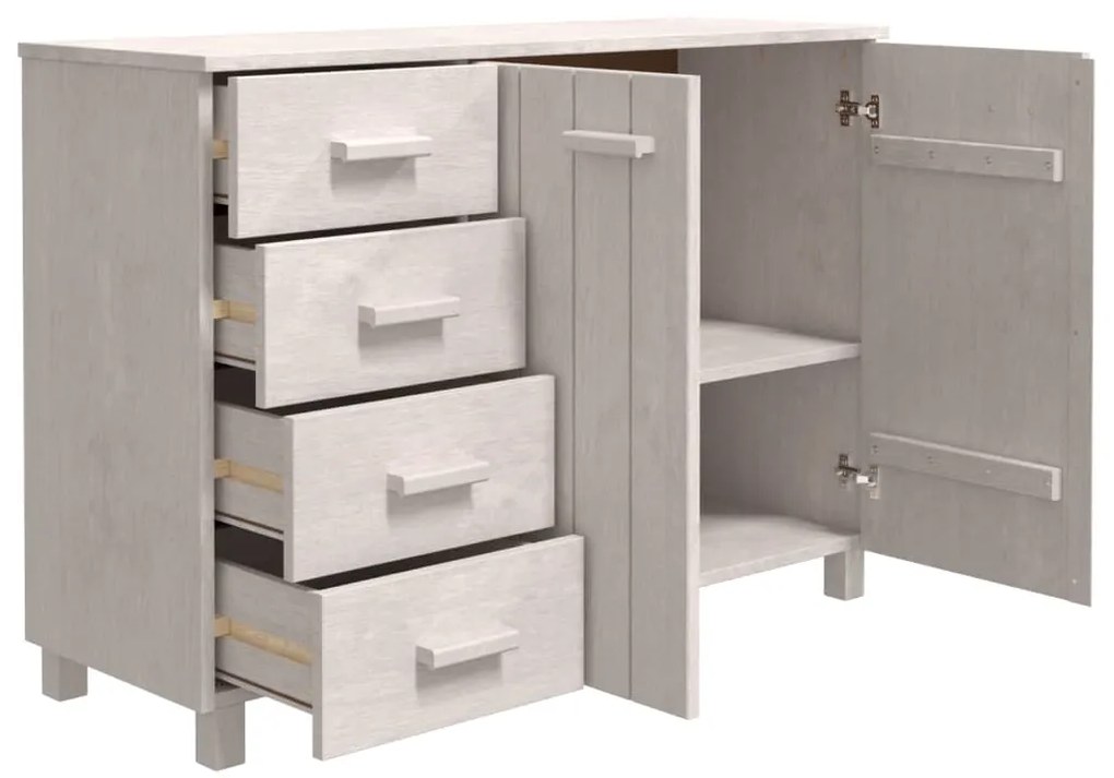 Aparador HAMAR 113x40x80 cm pinho maciço branco