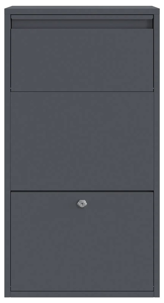 Caixa de Correio para Pacotes Antracite 44x22x82 cm Aço