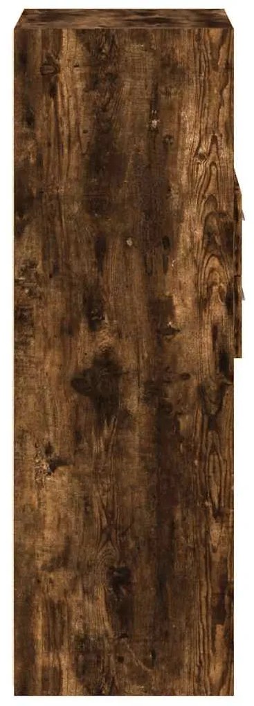 Armário alto 50x42,5x124cm derivados de madeira carvalho fumado