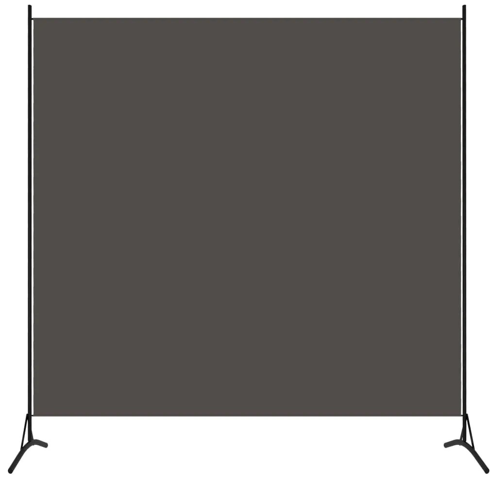 Divisória de quarto com 1 painel 175x180 cm antracite