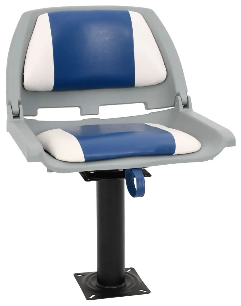 vidaXL Assento de barco com pedestal rotativo a 360°