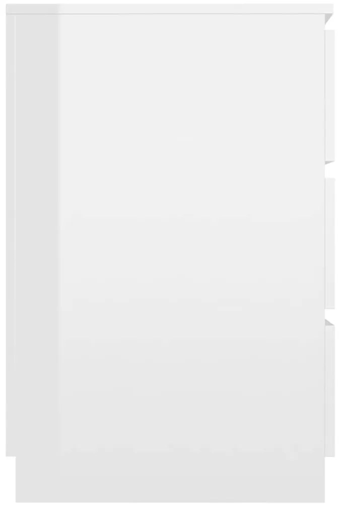 Secretária 140x50x77 cm contraplacado branco brilhante