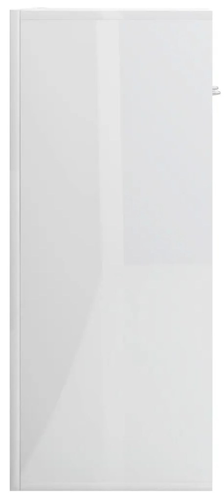 Aparador 60x30x75 cm contraplacado branco brilhante