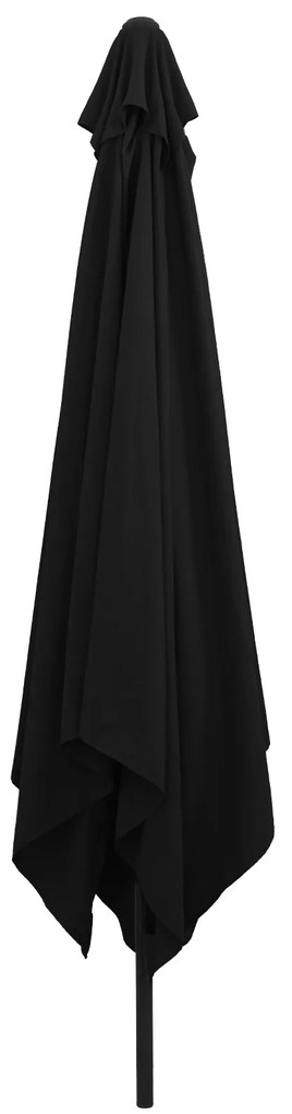 Parasol de Jardim Quadrado vidaXL 295x245 cm Preto