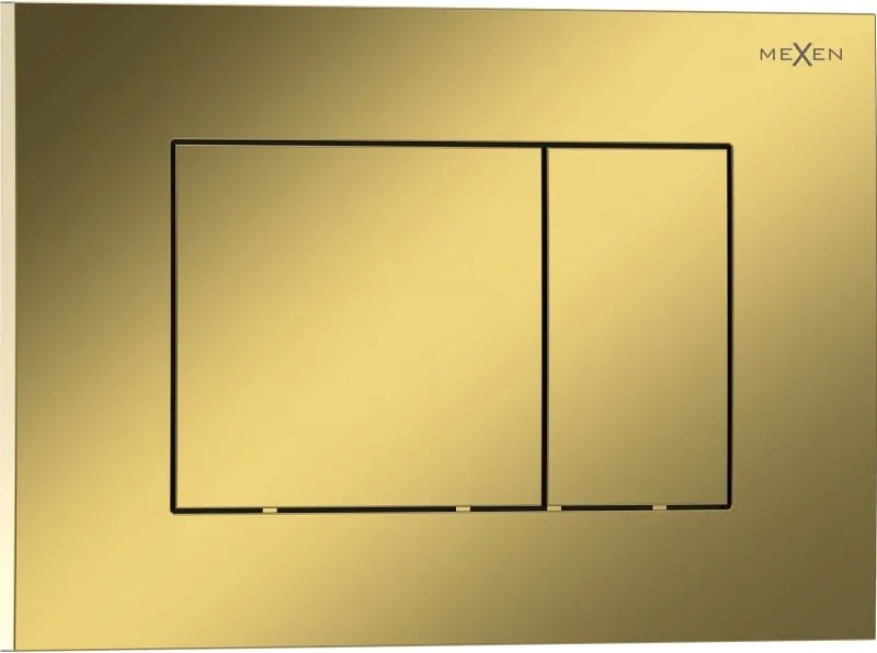 Mexen Tex 02 botão de descarga, dourado champanhe brilhante - 6102-08