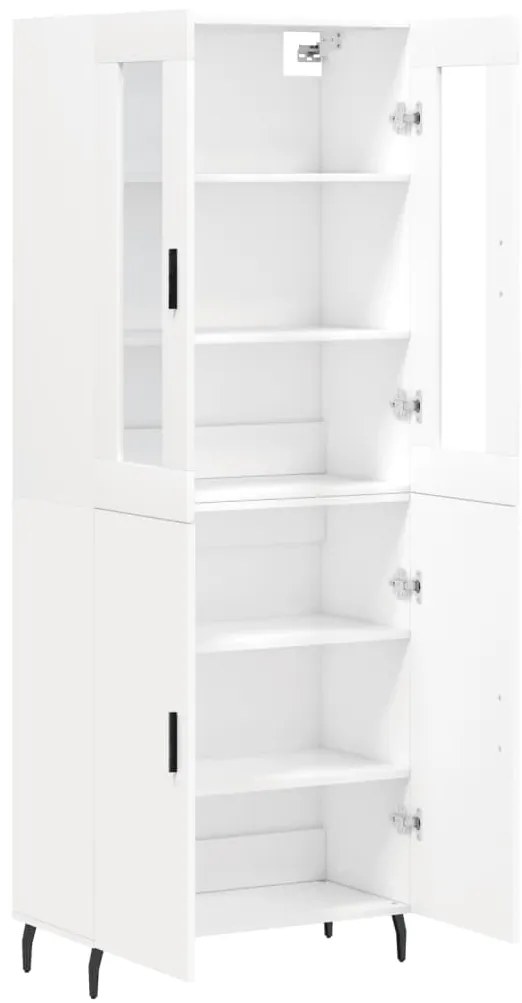 Armário alto 69,5x34x180 cm derivados de madeira branco
