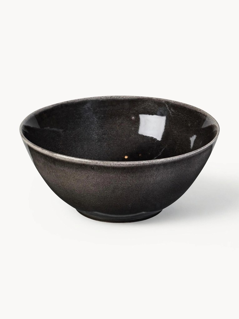 Taça de servir artesanal Nordic Coal, Ø 25 cm