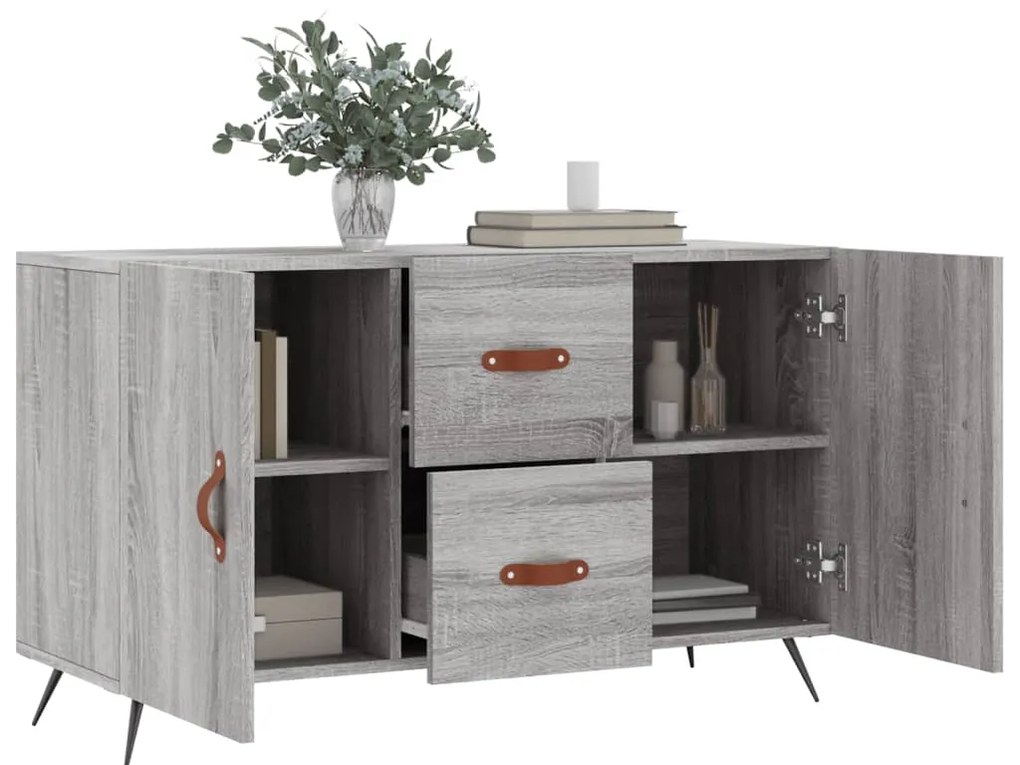 Aparador 100x36x60 cm derivados de madeira cinzento sonoma