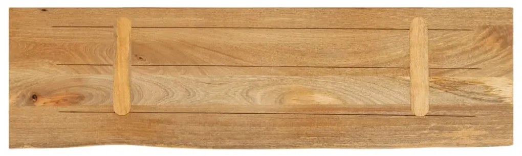 Tampo de mesa c/ borda viva 110x20x3,8 cm mangueira maciça