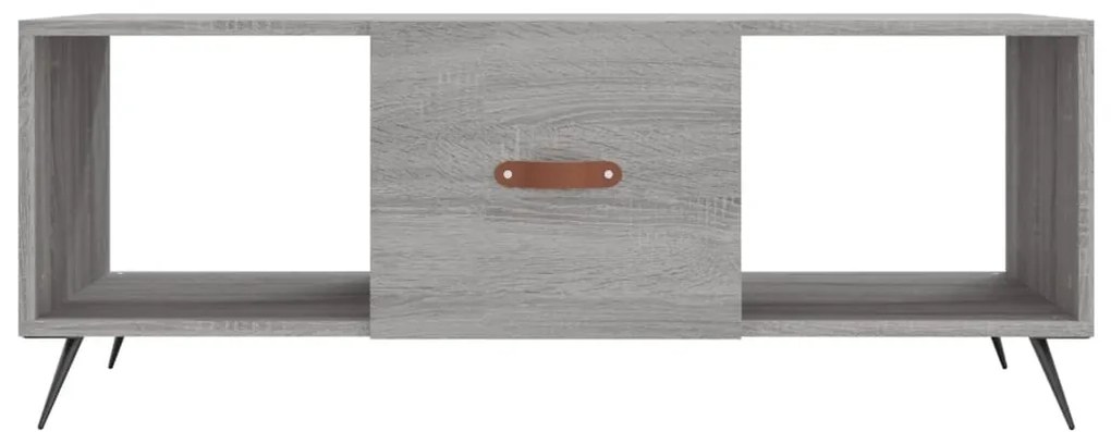 Mesa de centro 102x50x40cm derivados de madeira cinzento sonoma