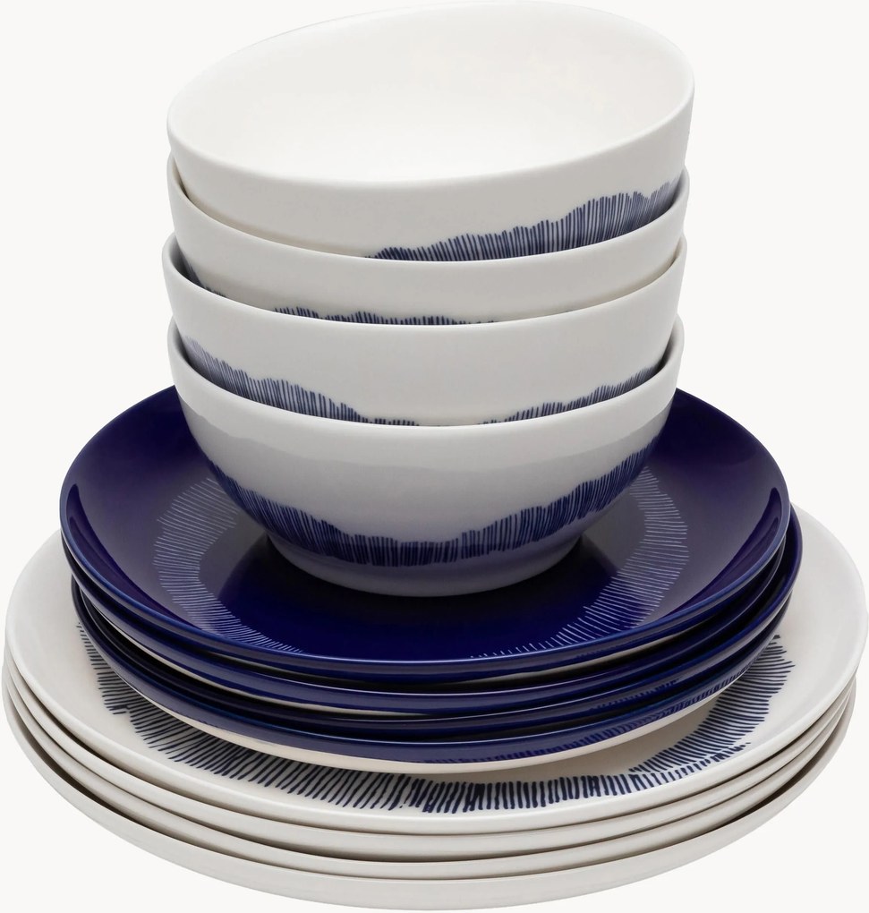 Serax x Yotam Ottolenghi, Conjunto de loiça Feast, 4 pessoas, conjunto de 12