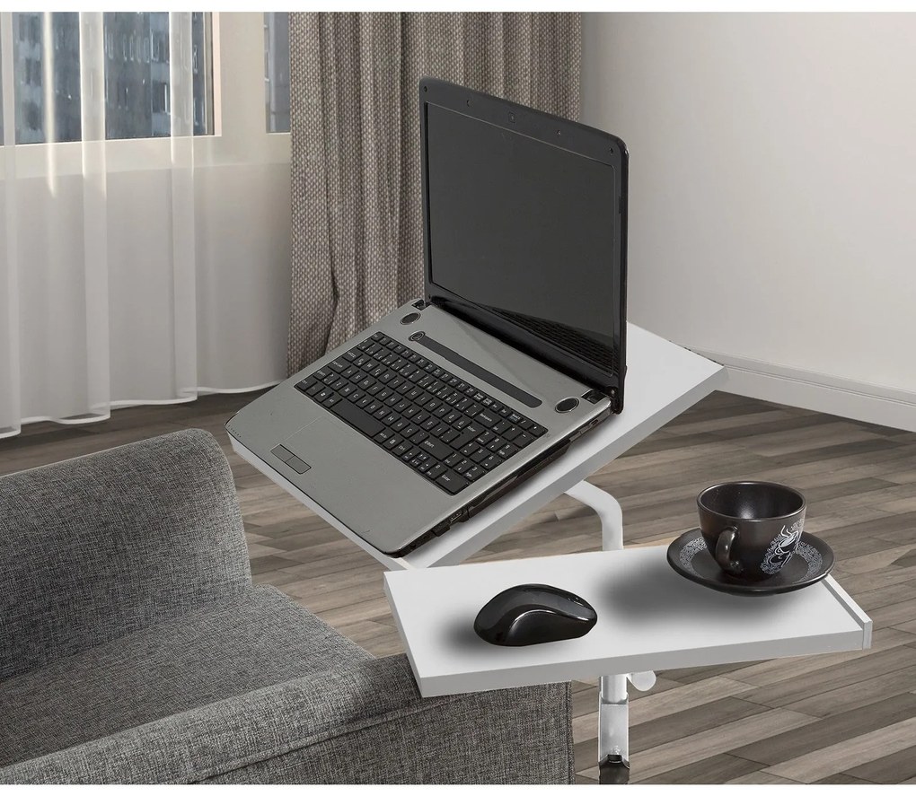 Secretária Elevatória para Portátil Glen – Branco – 67x87x45,5 cm