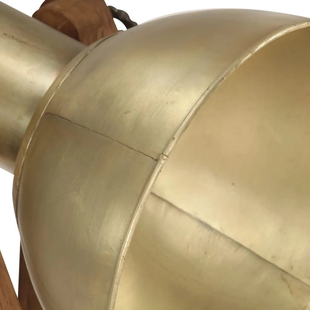 Candeeiros de chão 3 pcs E27 mangueira maciça cor bronze