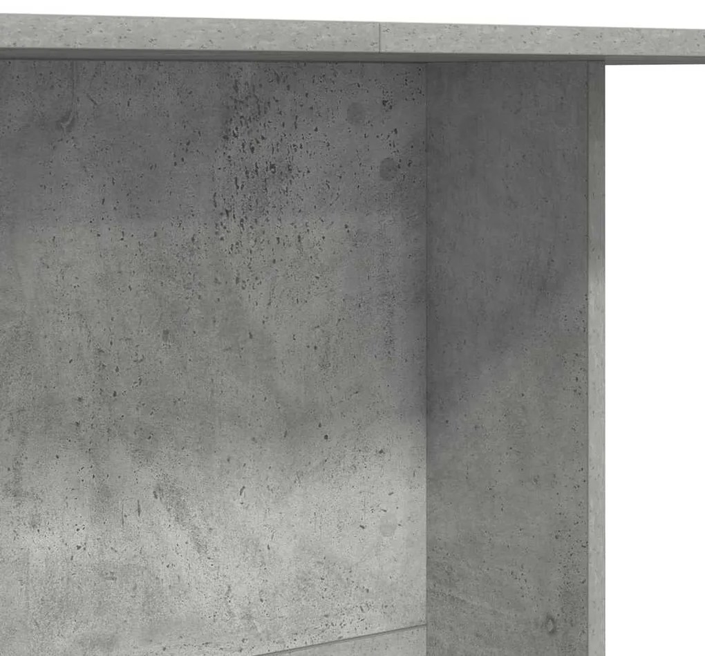 Mesa de jantar vidaXL Cinza Concreto 110x60x75 cm Madeira engenheirada