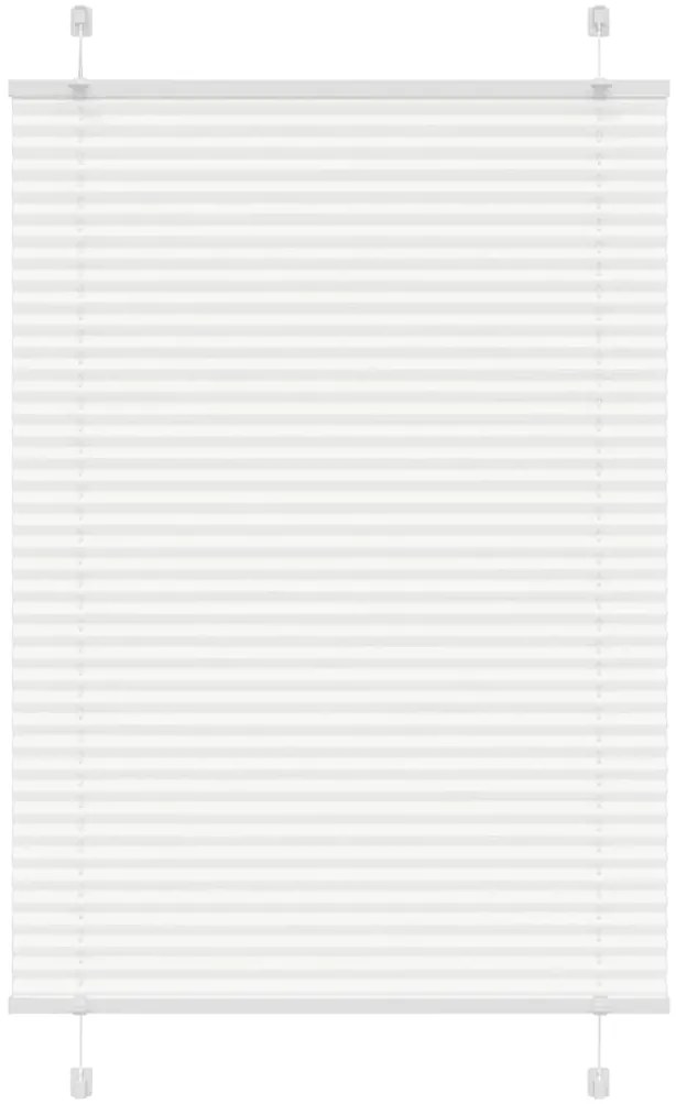 Branco Plissada Cega 95x150 cm Largura Tecido 94,4 cm Poliéster