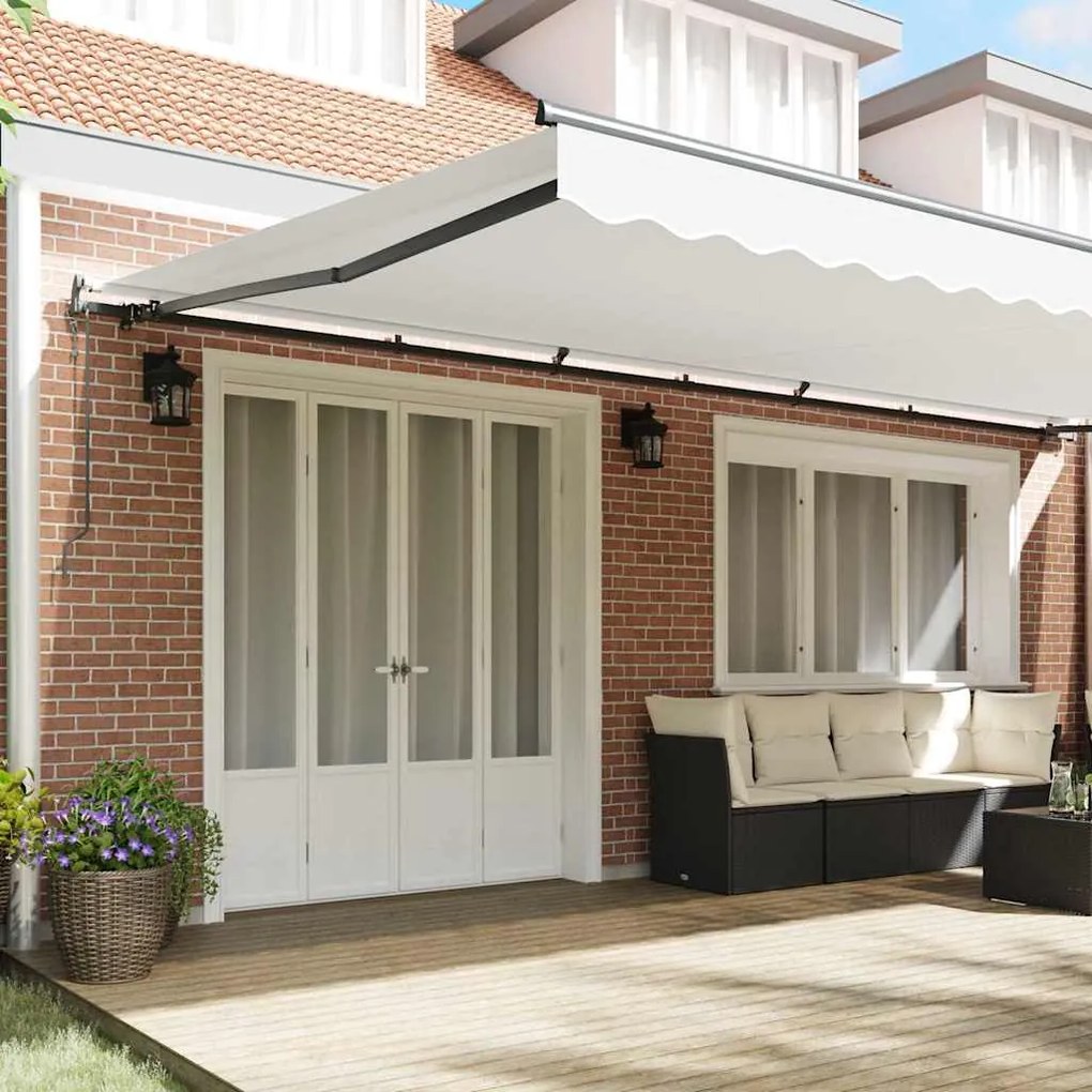 Toldo Retrátil Automático Branco 600 x 350 cm