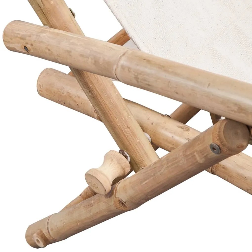 Espreguiçadeira de exterior bambu