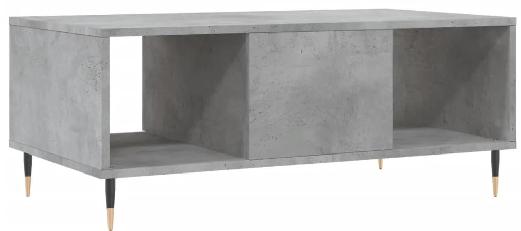 Mesa de centro 90x50x36,5 cm derivados madeira cinzento cimento
