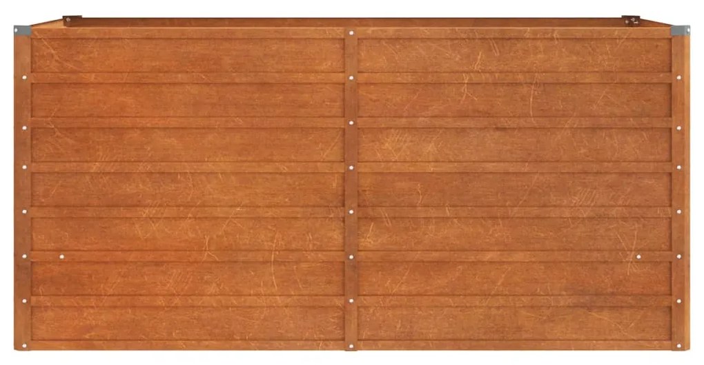 Canteiro de jardim 160x80x77 cm aço corten cor enferrujado