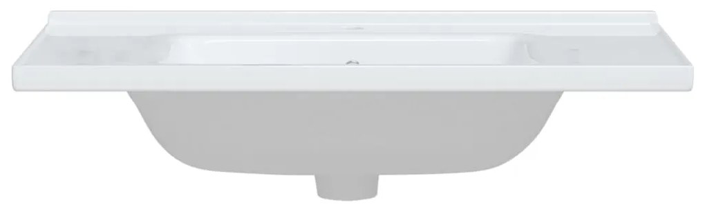 Lavatório casa de banho retangular 91,5x48x19,5 cerâmica branco