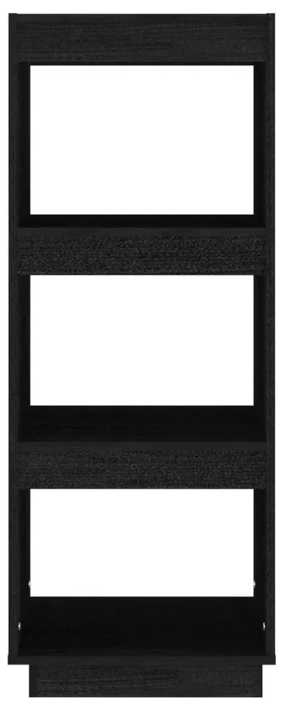 Estante/divisória 40x35x103 cm pinho maciço preto