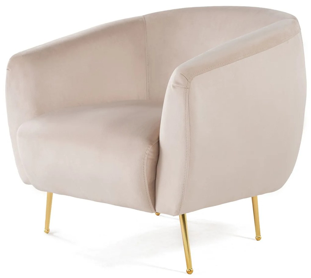 Cadeira Wing Eses – Bege – 70x82x82 cm