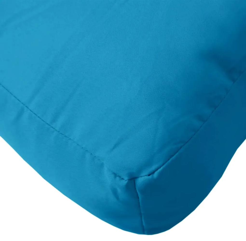 Almofadão para sofá de paletes 80x40x12 cm tecido azul