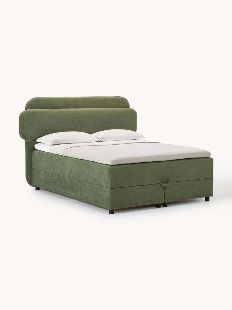 Cama boxspring com arrumação Enrica