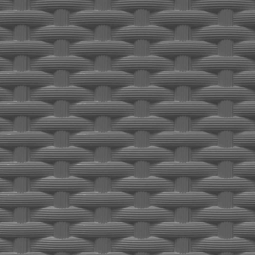 Vasos/floreiras 2 pcs 30x30x37 cm polipropileno preto