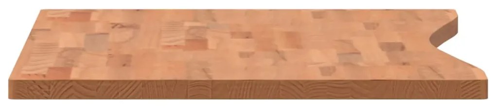 Tampo de secretária 100x(55-60)x2,5 cm madeira de faia maciça