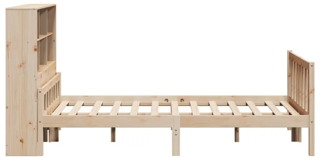 Cama com estante sem colchão 150x200 cm pinho maciço