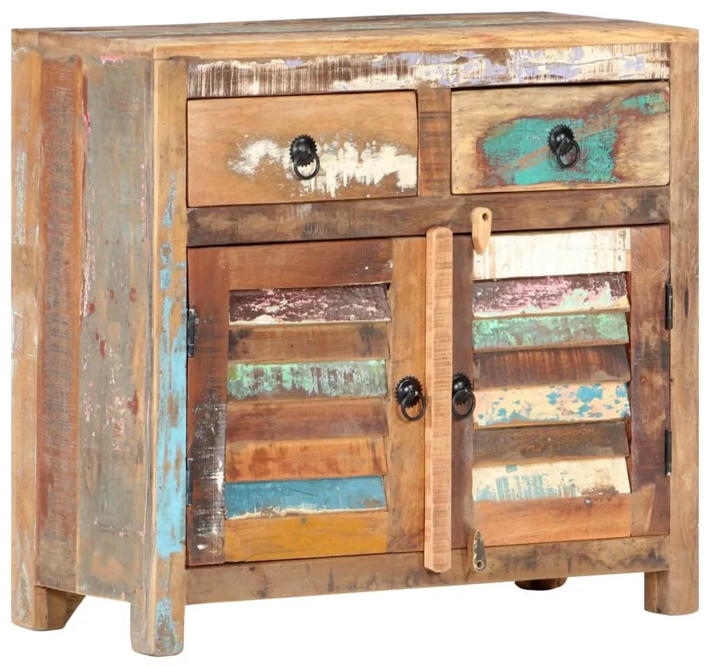 vidaXL Aparador 70x30x68 cm madeira recuperada maciça