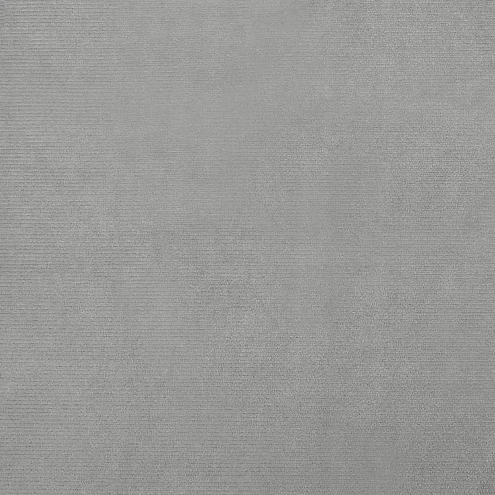 Sofá infantil 90x53x30 cm veludo cinzento-claro