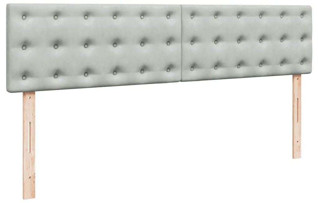 Estrutura cama otomana colchões 180x200cm veludo cinzento claro