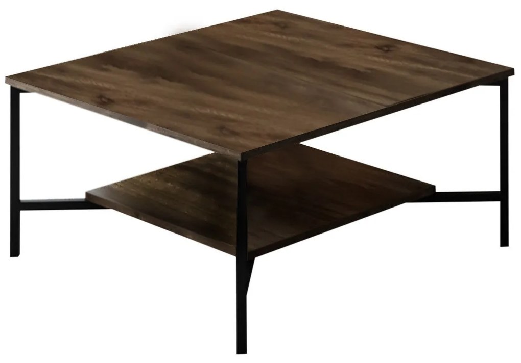 Conjunto de Mobiliário de Sala – Black Line Set – Nogueira e Preto