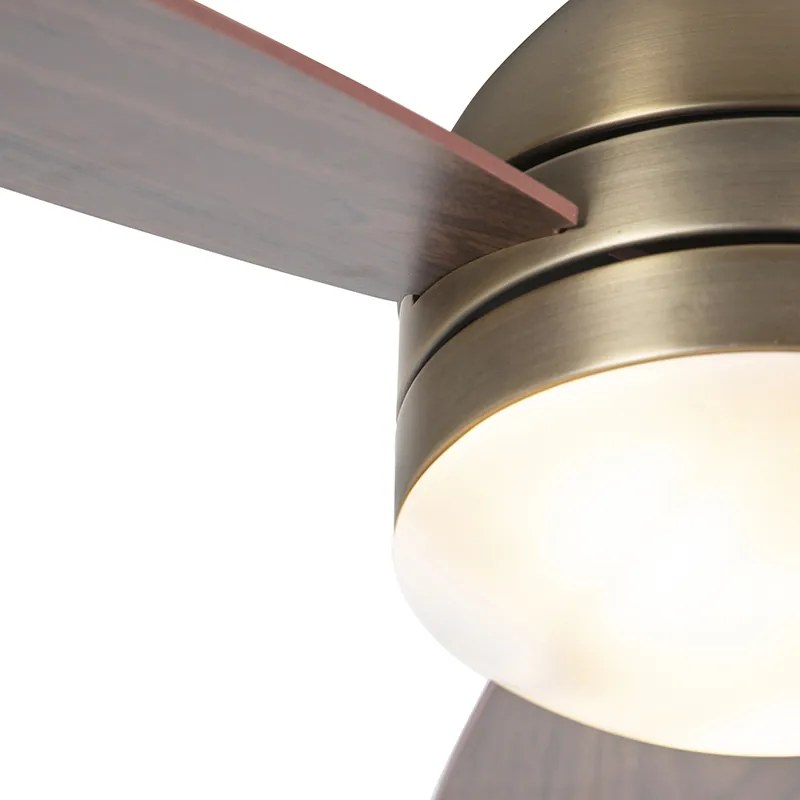 Ventilador de teto bronze com comando remoto - Rotar Moderno