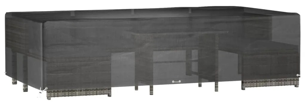 Capa p/ mobiliário de jardim 12 ilhós 315x160x75 cm retangular