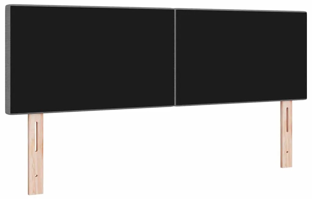Cabeceira vidaXL Design Simples Cinza Claro 140 cm Tecido de Veludo
