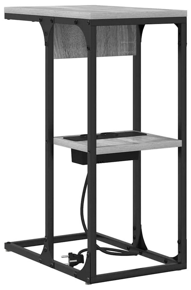 Mesa-de-cabeceira Cinza sonoma 41.5 x 26 x 60.5 cm