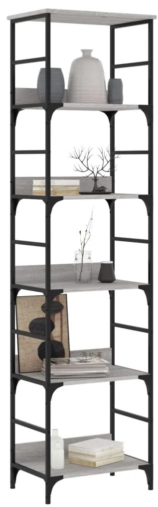 Estante 50x33x188,5 cm derivados de madeira cinzento sonoma