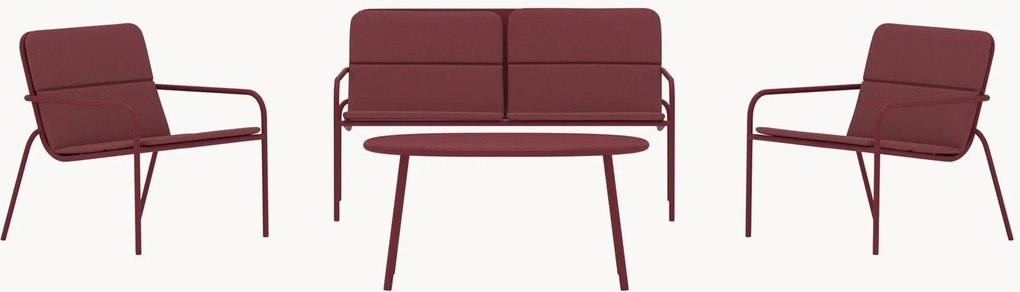 Conjunto lounge de jardim Fourni, conjunto de 4
