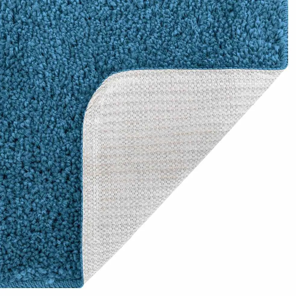Conjunto de Tapetes de Banho de 2 Peças vidaXL Azul Polipropileno Anti