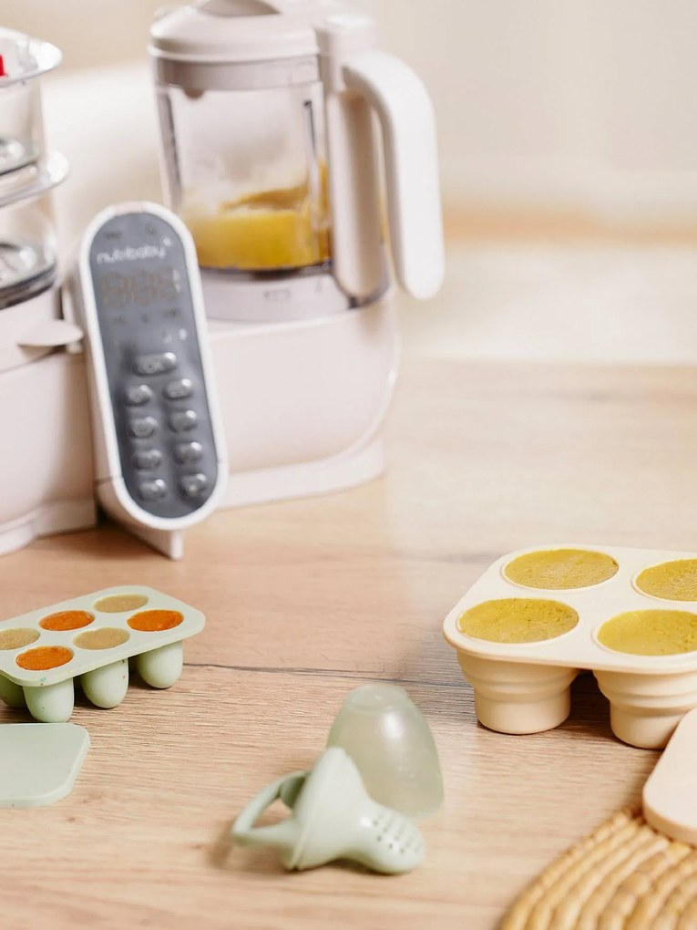 Conjunto refeição em silicone + mordedor BABYMOOV  verde