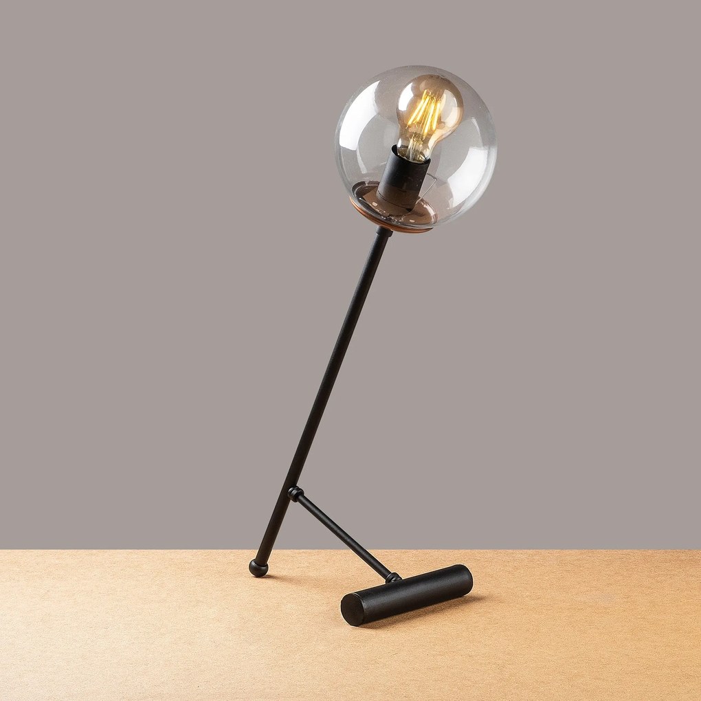Candeeiro de Mesa Golf – Preto – 30 x 30 cm