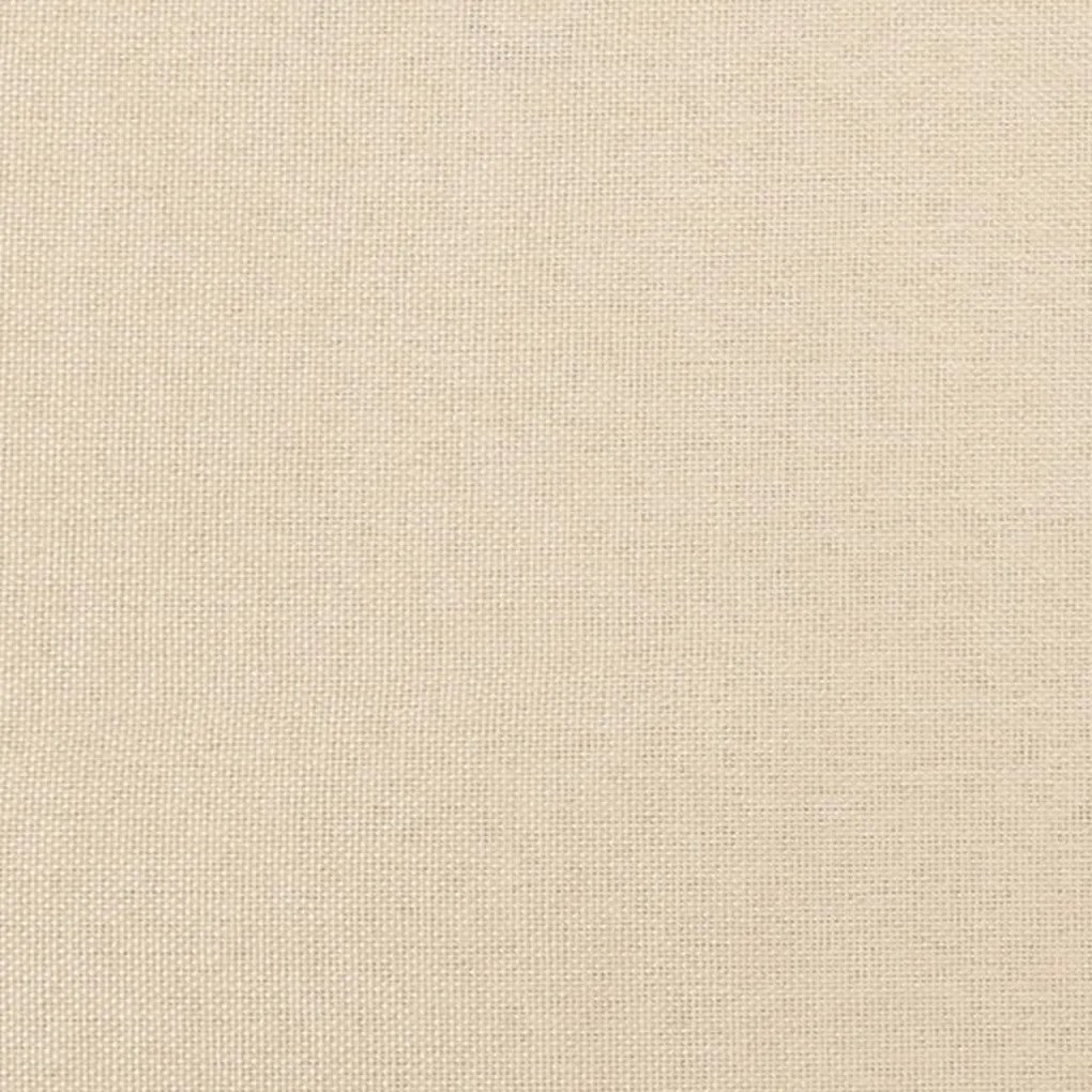 Estrutura de cama sem colchão 160x200 cm tecido cor creme