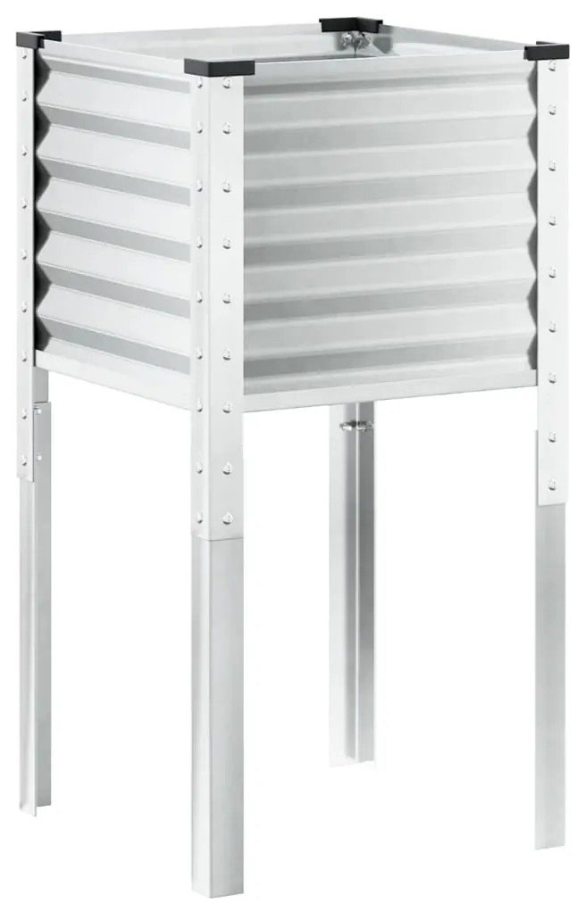 Vaso/floreira 45x45x88 cm aço resistente às intempéries