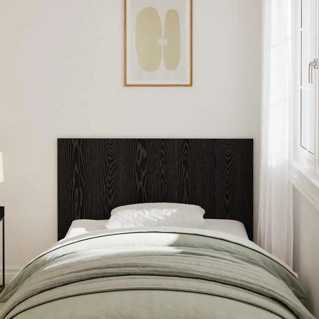 Cabeceira de Cama vidaXL Carvalho Preto 120x1,5x80 cm Madeira Engineer