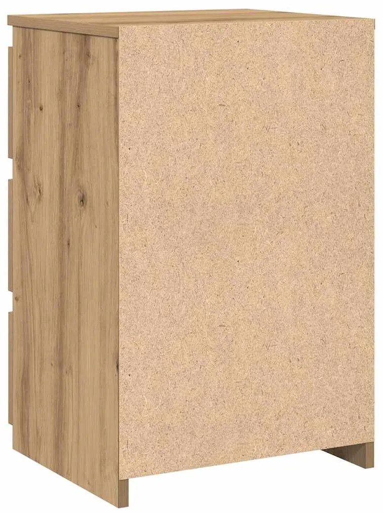 Mesas de cabeceira 2pcs derivados de madeira carvalho artisiano