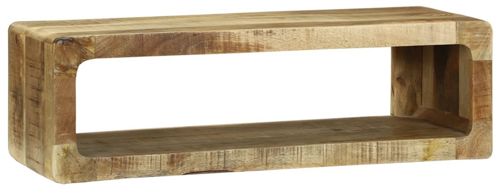 vidaXL Gabinete de TV 80x30x25 cm Madeira Maciça Áspera